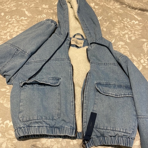 Ashley-Vintage Charm Jackets & Blazers - Ashley-Vintage Charm jean jacket with fur inside